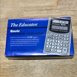 The Educator Basic Overhead Calculator Vintage Sealed